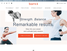 Tablet Screenshot of barre3.com